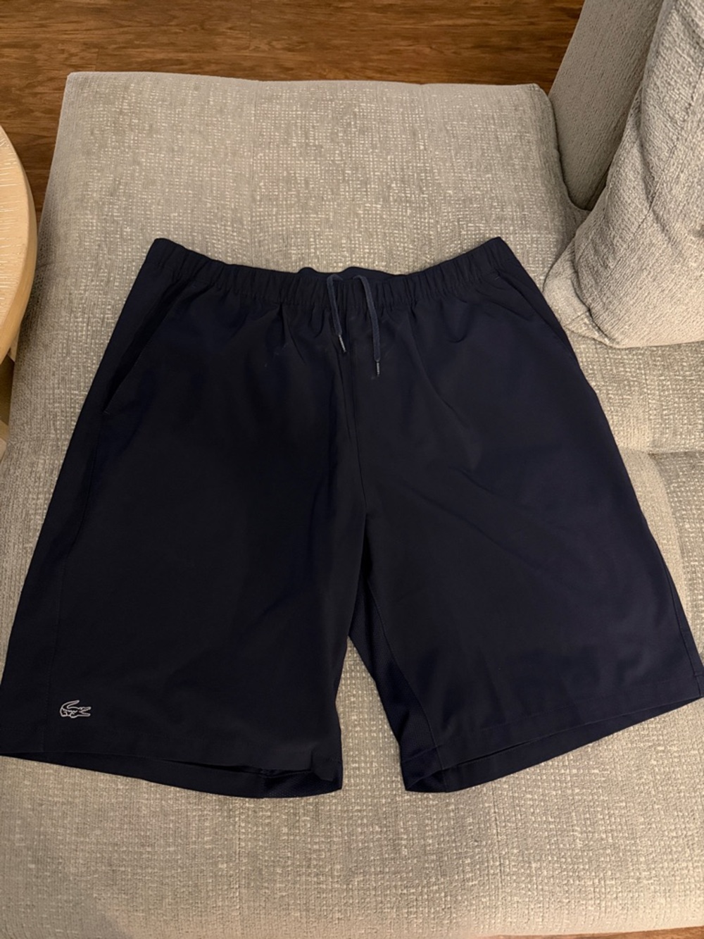 Lacoste Navy Drawstring Athletic Shorts New without tags